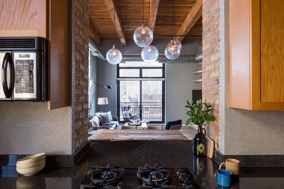 Loft industrial em Chicago por Haven Design Studio