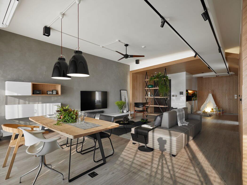 Apartamento em Taiwan por Awork Design Studio