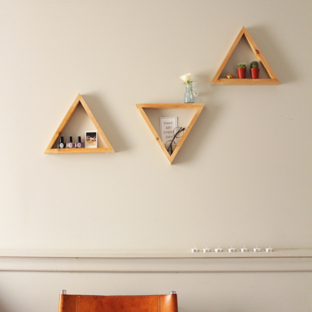 DIY - Faça você mesmo - Como Fazer Prateleiras Triangulares Para Sua Casa