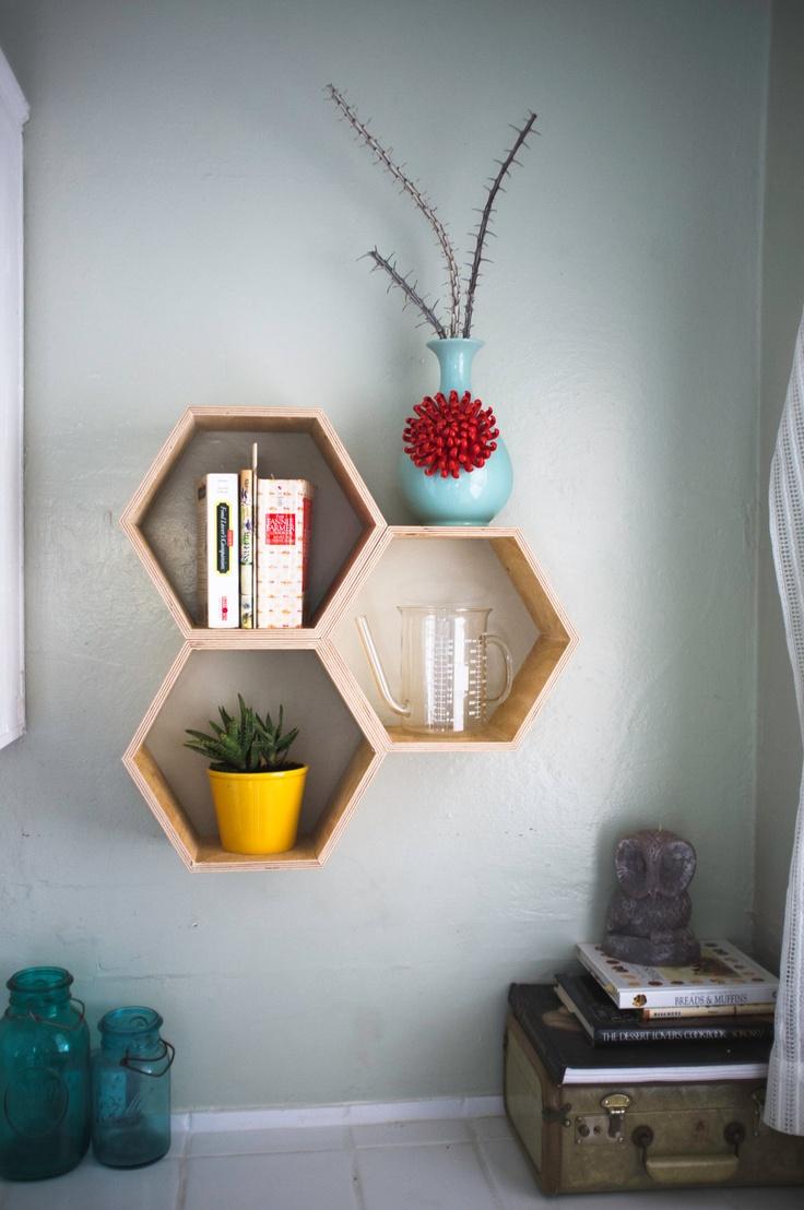 DIY - Faca você mesmo - Como Fazer Prateleiras Hexagonais Para Sua Casa