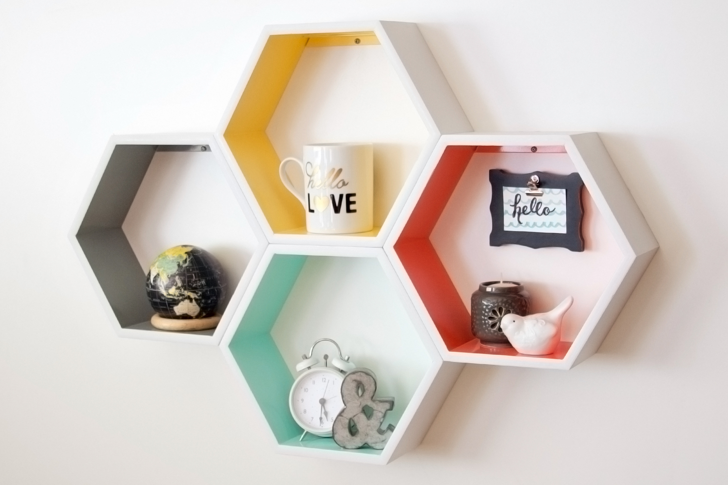 DIY - Faca você mesmo - Como Fazer Prateleiras Hexagonais Para Sua Casa
