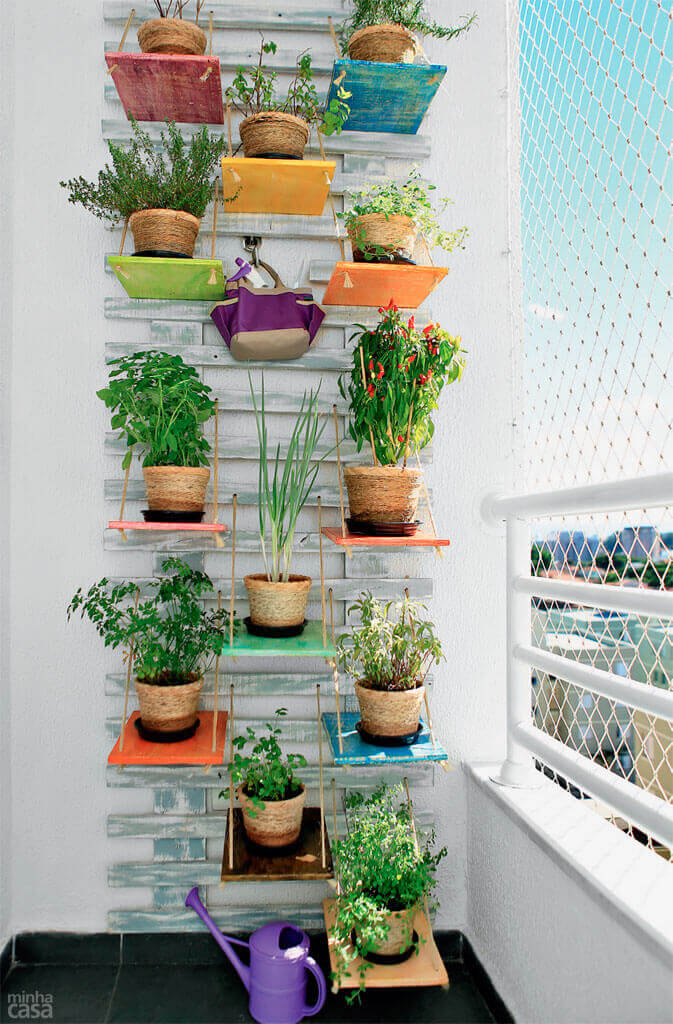 DIY - Como fazer prateleiras para horta vertical