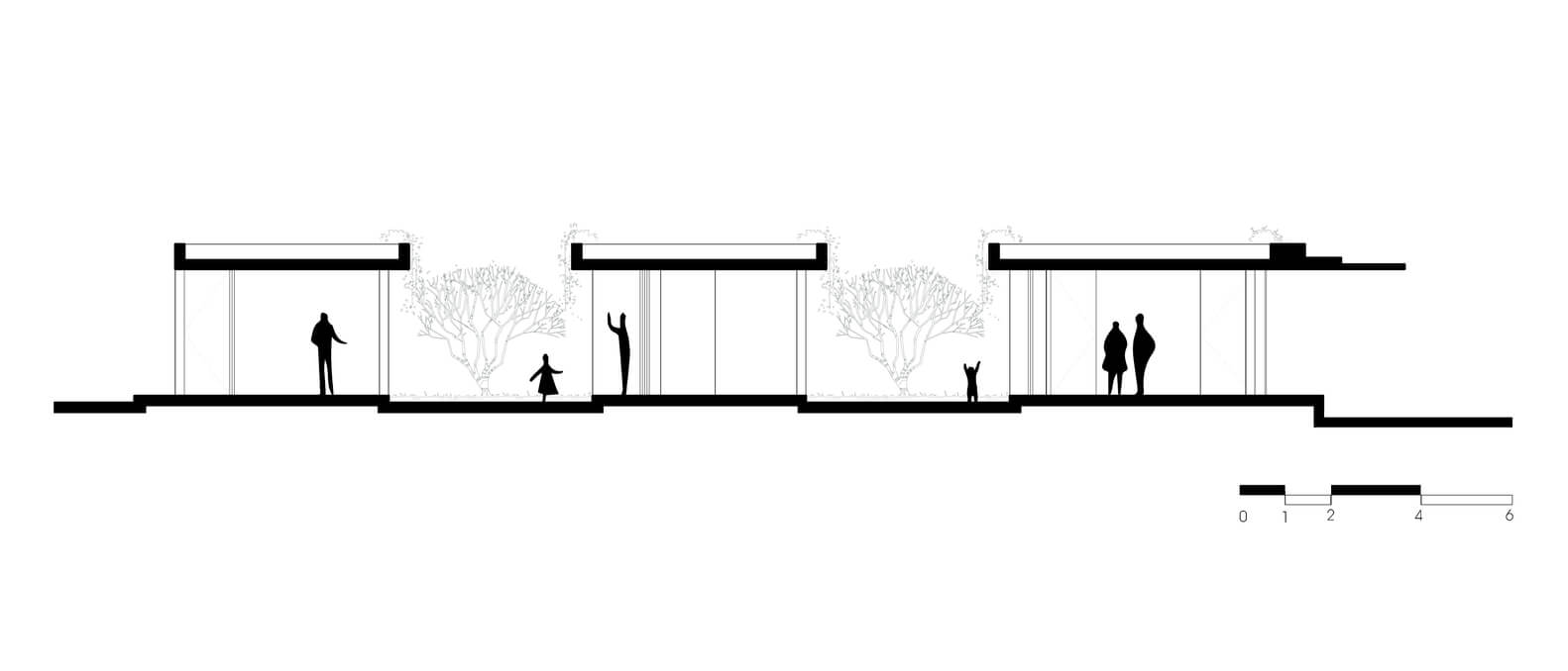 Casa Moderna + Jardim no Vietnã por MIA Design Studio 025 Corte