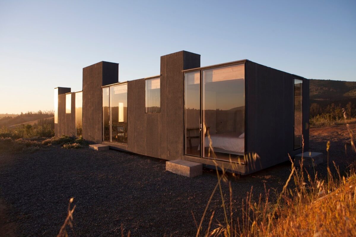 Casa minimalista no Chile por Alfredo González + Ignacio Rojas 005 Fachada Casa