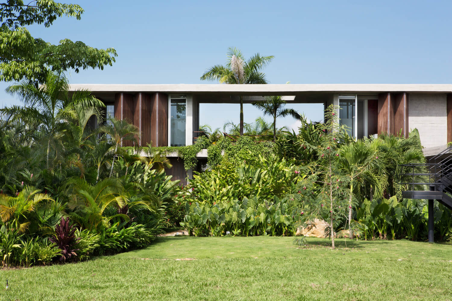 Casa Moderna na Mata Colombiana por Alberto Burckhard + Carolina Echeverri 005 Jardim
