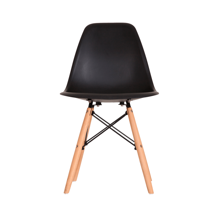 Cadeira Eames DSW Plastic Chair - Preta