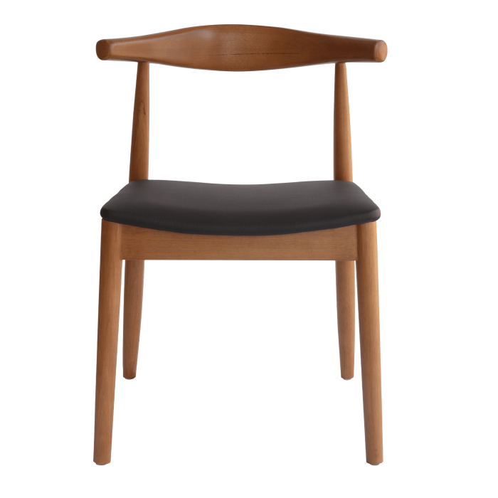 Cadeira Elbow Chair - Mel + Viena Preto (1)