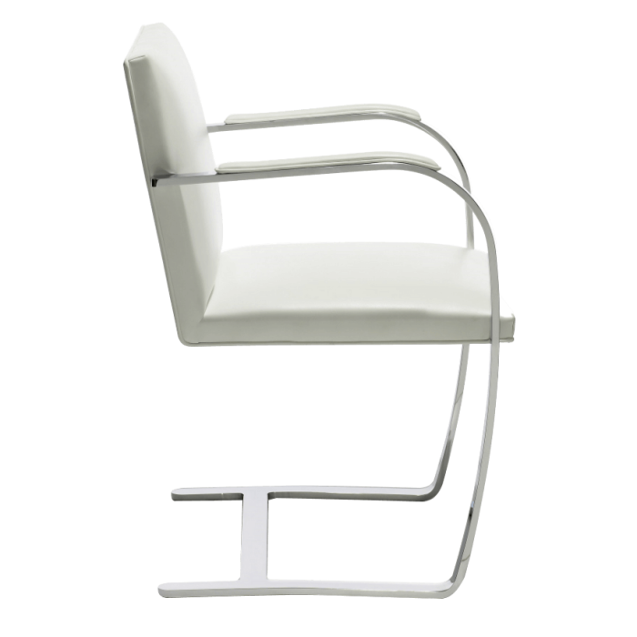Cadeira BRNO 255 - Couro Branco